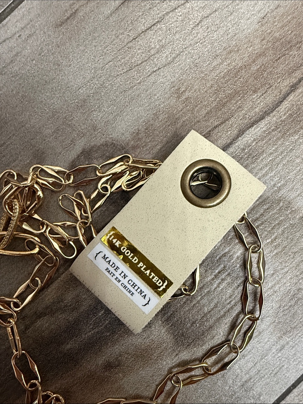 Anthropologie paper clip necklace - Picture 2 of 2